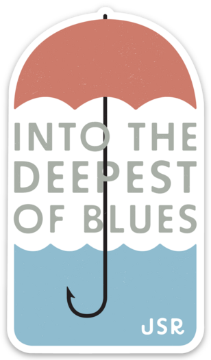 Into the Deepest of Blues Sticker